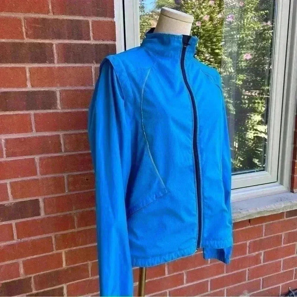 SUGOI Women’s Biking/Sports Jacket Windbreaker Bomber Fall Blue  M/L - Picture 10 of 12